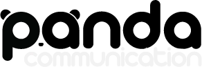logo panda communication noir et blanc agence web freelance à valenciennes