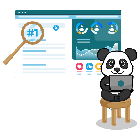 BtoB - Audit SEO Panda pensant aux réseaux sociaux et comment développer la notoriété