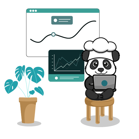 Panda restaurateur marketing Panda pensant aux réseaux sociaux et comment développer la notoriété