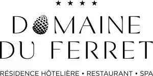 Logo du Domaine du Ferret, résidence hôtelière, restaurant et spa, client de Panda Communication