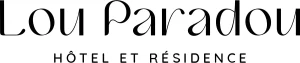 Logo Lou Paradou, hôtel et résidence, client tourisme de Panda Communication