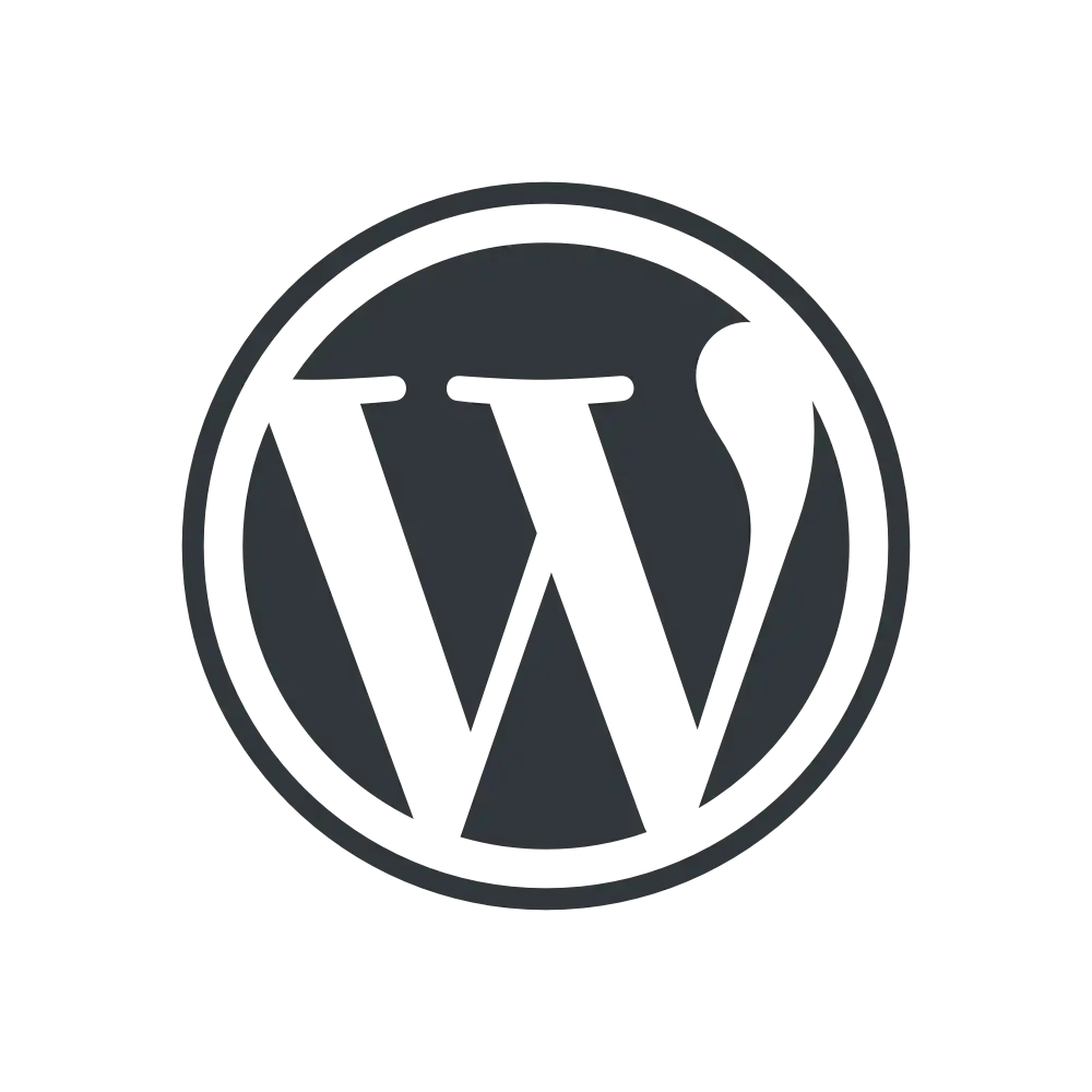 Logo WordPress, solution technique pour la création de site vitrine