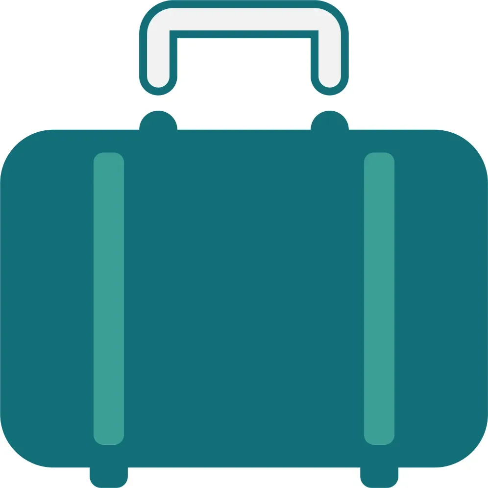 Pictogramme mallette représentant le format étude de cas en copywriting