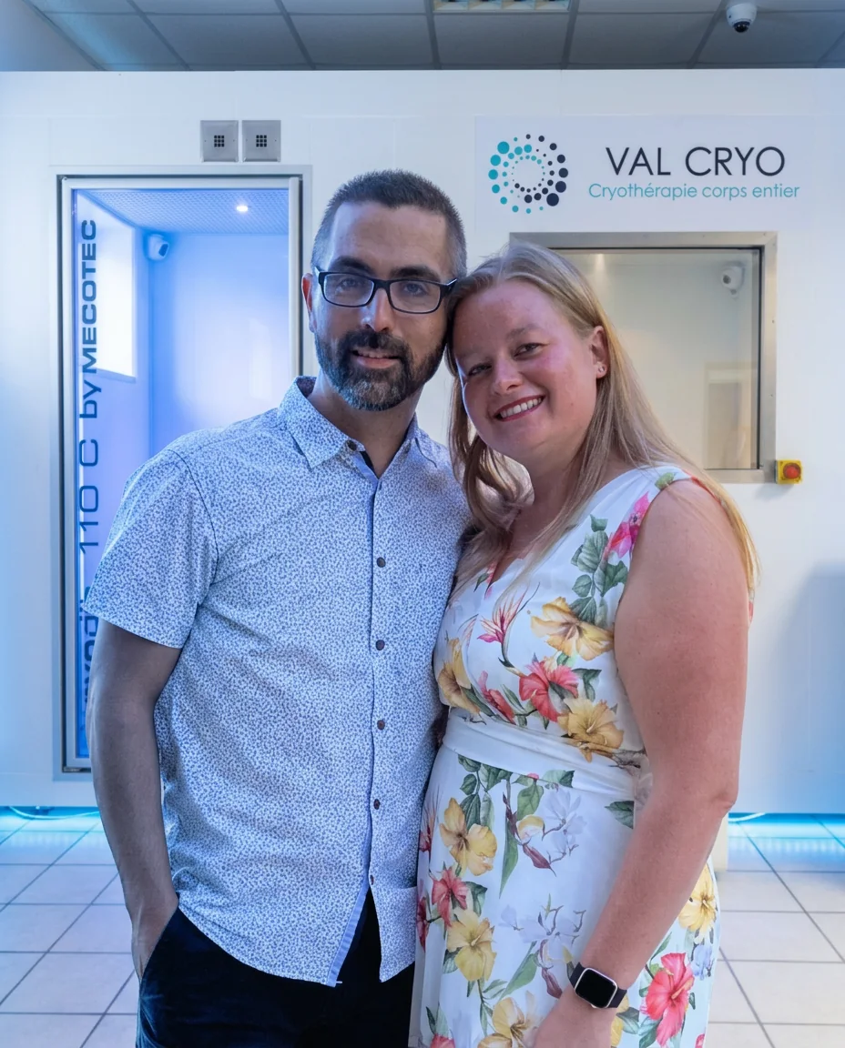 Julie et Jonathan, fondateurs du centre Val Cryo à Valenciennes